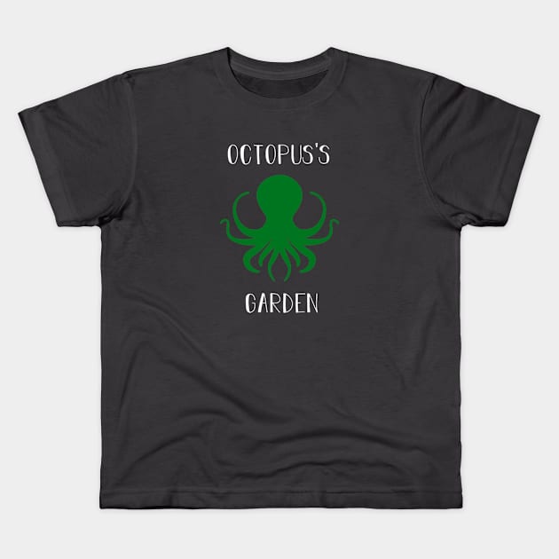 Octopuss Garden, white green Kids T-Shirt by Perezzzoso